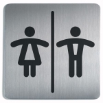 Tabliczka piktogram PANIE I PANOWIE PICTO 150x150 mm 4958 23