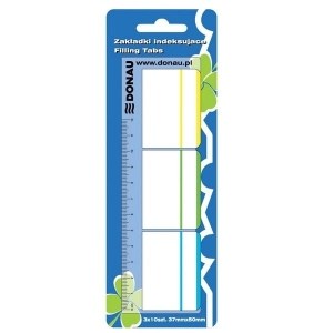 Zakładki indeksujące DONAU 37x50 mix kolorów /7566001PL-99/