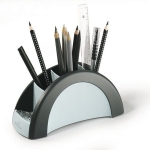 Przybornik na biurko DURABLE VEGAS srebrno-czarny