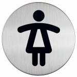 Tabliczka piktogram WC DAMSKI PICTO śr. 83 mm /4904 23/