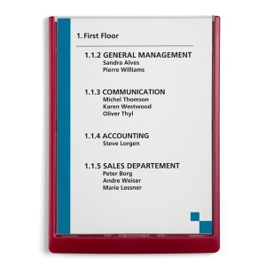 Tabliczka informacyjna DURABLE CLICK SIGN A4 czerwona
