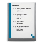 Tabliczka informacyjna DURABLE CLICK SIGN A4 grafitowa