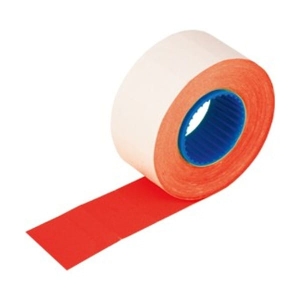 Taśma do metkownic KW TRADE 2-rzędowa prosta czerwona /150-1084/