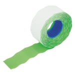 Taśma do metkownic KW TRADE 1-rzędowa falista zielona /150-1076/