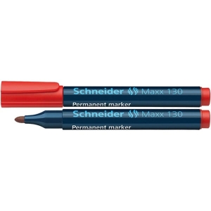 Marker permanentny SCHNEIDER Maxx 130, okrągły, 1-3 mm, czerwony /SR113002/