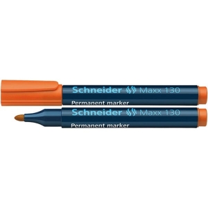 Marker permanentny SCHNEIDER Maxx 130, okrągły, 1-3 mm, pomarańczowy /SR113006/