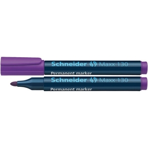 Marker permanentny SCHNEIDER Maxx 130, okrągły, 1-3 mm  fioletowy /SR113008/