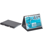 Flipchart stołowy A3 poziomy z mechanizmem ringowym 10 kieszeni czarny 8572 01