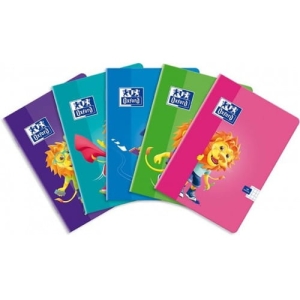 Zeszyt A5/16 podwójna linia kolorowa 90g posiada adresówkę OXFORD LION /400106954/