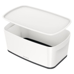 Pojemnik mały LEITZ MYBOX z pokrywką biało-czarny /52291095/