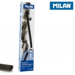 Węgiel rysunkowy naturalny śr. 6-8mmx150mm MILAN 3szt. /4403/