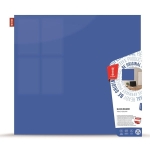 Tablica szklana magnetyczna 100X150 cm MEMOBE niebieska /MSZ150100-32/