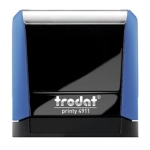 Pieczątka automat TRODAT 4911 niebieska - poduszka czarna 38X14mm /TRE_4911NIWCA/