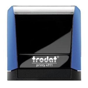 Pieczątka automat TRODAT 4911 niebieska - poduszka czarna 38X14mm /TRE_4911NIWCA/