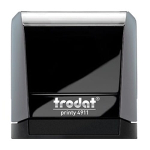 Pieczątka automat TRODAT 4911 szara - poduszka czarna 38x14mm /TRE_4911SZWCA