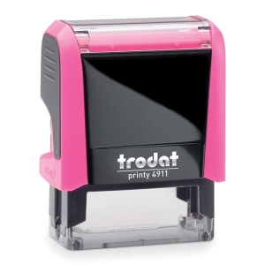 Pieczątka automat TRODAT 4911 różowa neonowa - poduszka czarna 38x14mm /TRE_4911ROWCA/