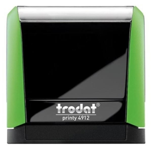 Pieczątka TRODAT 4912 zielona - poduszka czarna 47x18mm