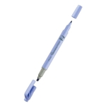 Zakreślacz dwustronny okrągły+ ścięty 1,0mm I 1,5mm-3,5mm PENTEL ILLUMINA FLEX SLW11P pastelowy niebieski /SLW11P-CE/