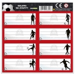 Naklejki na zeszyty DERFORM piłka 1szt. /NNZPI/