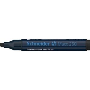Marker permanentny ścięty 2-7mm SCHNEIDER MAXX 250 czarny /SR125001/
