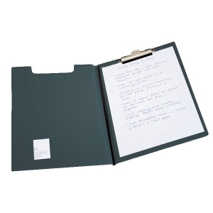 Podkładka pod dokumenty z klipsem i okładką standard PCV czarna A4 2357 01