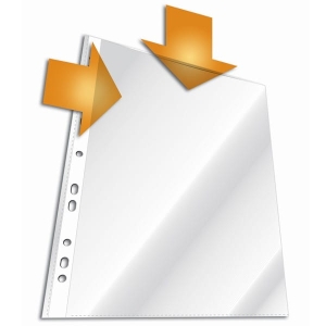 Koszulka na dokumenty A4 otwierana góra i bok wykonana z PP 10 sztuk /266319/