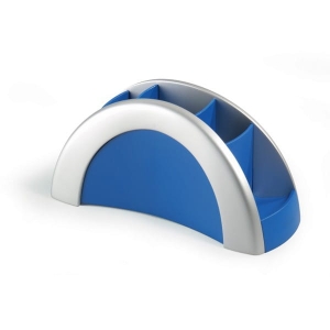 Przybornik na biurko DURABLE VEGAS srebrno-niebieski