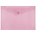 Teczka kopertowa DONAU na zatrzask transparentna czerwona A4 /8544001PL04/