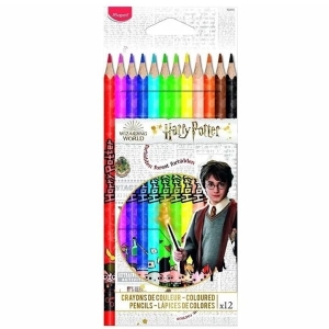 Kredki ołówkowe trójkątne 12 kolorów MAPED HARRY POTTER /832053/