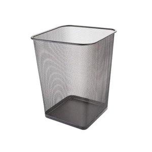 Kosz na śmieci 18l metalowy kwadratowy Q-CONNECT Office Set /KF18471/