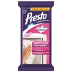 Ściereczki nawilżane PRESTO do różnych powierzchni, 72 chusteczki /HR-011477/