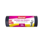 Worki na śmieci 35l Master LDPE 15szt. czarne