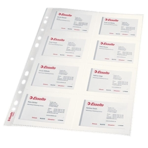 Koszulka zawieszkowa A4 105mic na wizytówki ESSELTE /78930/