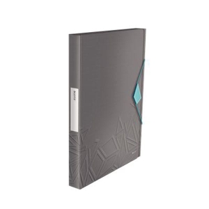 TECZKA Z GUMKĄ LEITZ URBAN CHIC A4 PP 30MM DO 250 KARTEK SZARA /39990089/