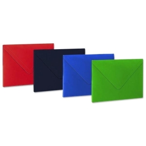 Teczka kopertowa tekturowa na rzep A4 VP zielona /316/06/