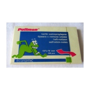 Notes samoprzylepny 76x127mm 100 kartek żółty PULLMAN /P0021