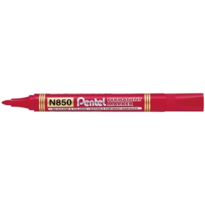 Marker permanentny okrągły 1,5 mm PENTEL N-850 czerwony /N850-B/