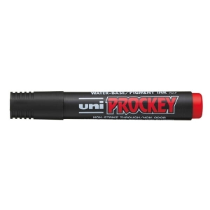 Marker permanentny okrągły UNI PROCKEY PM-122 czerwony