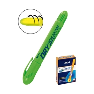Zakreślacz w sztyfcie 10mm AMOS HLD12 DGR zielony 1szt. /160-1948/