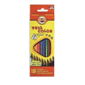 Kredki ołówkowe 18 kolorów TRIOCOLOR 3133 KOH-I-NOOR /3133/