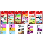 Naklejki na zeszyt 3x3szt mix wzorów APLI /ap13000/