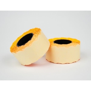 Taśma do metkownic 2-rzędow 26x16mm DM falista EMERSON pomarańczowa 600szt. na rolce -etrcdm026x016drwpom-