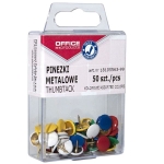 Pinezki metalowe kolorowe OFFICE PRODUCTS 50szt. /18195563-99/