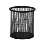 Pojemnik na długopisy Q-CONNECT Office Set metalowy czarny /KF00864/
