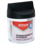 Pojemnik magnetyczny na spinacze OFFICE PRODUCTS okrągły transparentny /18184411-99/