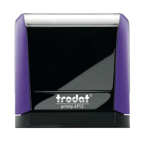 Pieczątka TRODAT 4912 fioletowa, poduszka czarna, 47x18mm, 1 szt.