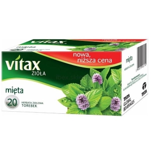 Herbata ziołowa VITAX Mięta 20szt.