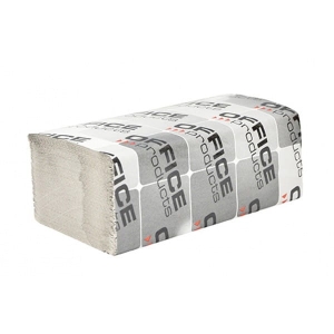 Ręcznik ZZ szary makulatura 1-warstwowy 36g 4000szt. 20op x 200 listków 23x23cm OFFICE PRODUCT /22047241-10/