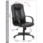 Fotel Corsica OFFICE PRODUCTS czarny /23023341-05/