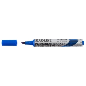 Marker permanentny z tłoczkiem ścięty D.RECT ML100 niebieski /009942/